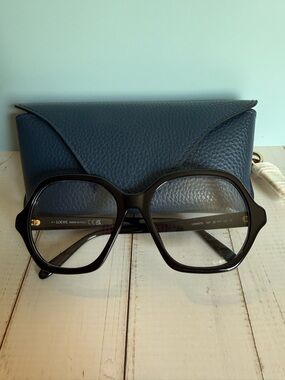 Loewe Black Oversized Geometric Optical Frames